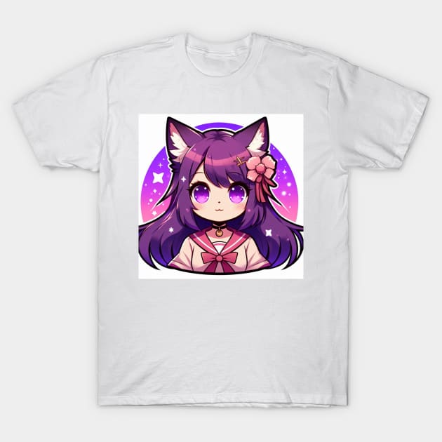 Cute Anime Furry Girl T-Shirt by __Døra__